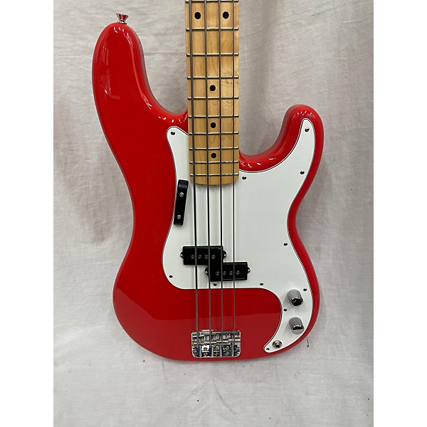 Used Fender Used Fender Limited International Precision International Red Electric Bass Guitar