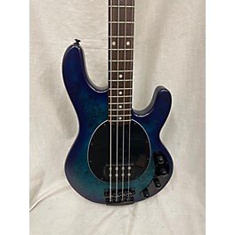 Used Sterling by Music Man Used Sterling By Music Man Ray34 Trans Blue Electric Bass Guitar