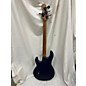 Used Sterling by Music Man Used Sterling By Music Man Ray34 Trans Blue Electric Bass Guitar