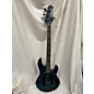 Used Sterling by Music Man Used Sterling By Music Man Ray34 Trans Blue Electric Bass Guitar