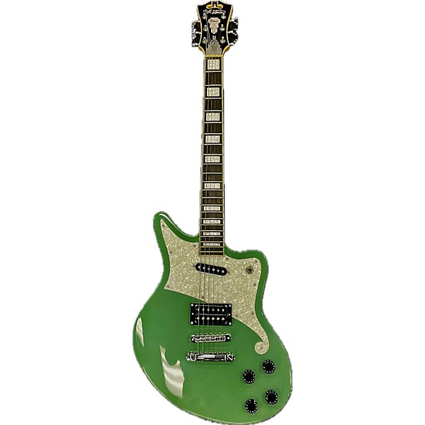 Used D'Angelico Premier Series Light Green Solid Body Electric Guitar