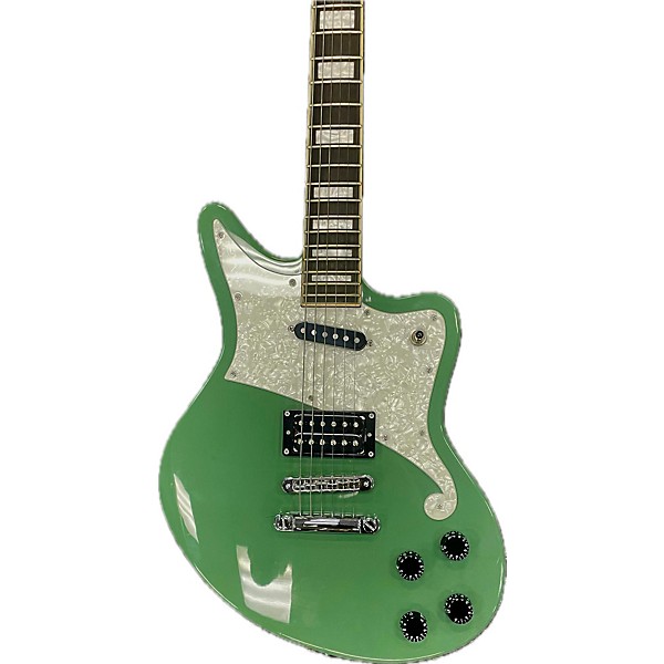 Used D'Angelico Premier Series Light Green Solid Body Electric Guitar