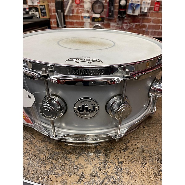 Used DW Used DW Collector's Series Aluminum Snare Drum Gray