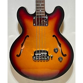 Used Epiphone Used Epiphone Rivoli Reissue Bass 3 Tone Sunburst Electric Bass Guitar