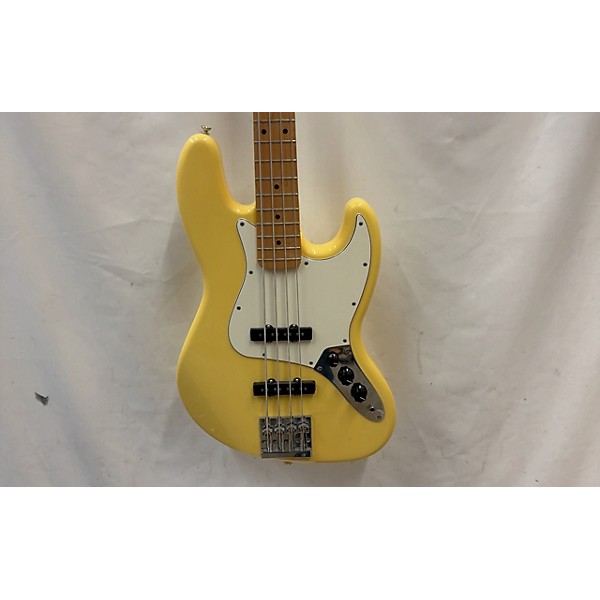 Used Fender Used Fender Player Jazz Bass Vintage Yellow Electric Bass Guitar