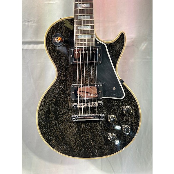 Used Gibson 2024 M2M 1957 Les Paul Custom Gloss Reissue TV Black Silver Solid Body Electric Guitar