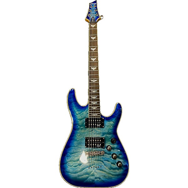 Used Schecter Guitar Research Used Schecter Guitar Research Omen Extreme 6 Blue Solid Body Electric Guitar