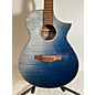 Used Ibanez Used Ibanez AEWC32FM Blue Acoustic Electric Guitar