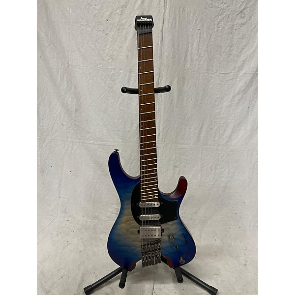 Used Ibanez Used Ibanez QX54QM Ocean Blue Solid Body Electric Guitar