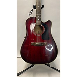 Used Washburn Used Washburn D-17CE Wine Red Acoustic Electric Guitar