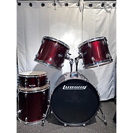 Used Ludwig Used Ludwig 5 piece Accent CS Red Drum Kit