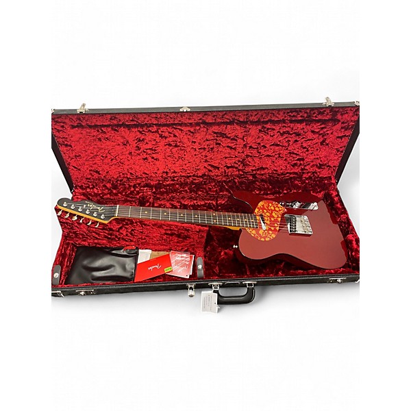 Used Fender Raphael Saadiq Telecaster Dark Red Metalllic Solid Body Electric Guitar