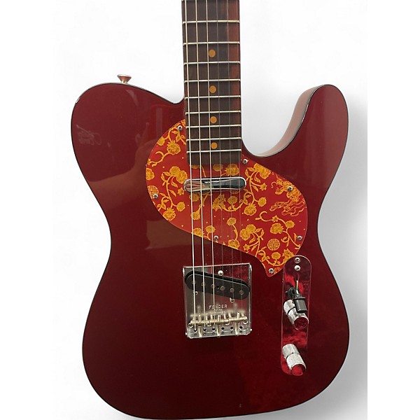 Used Fender Raphael Saadiq Telecaster Dark Red Metalllic Solid Body Electric Guitar
