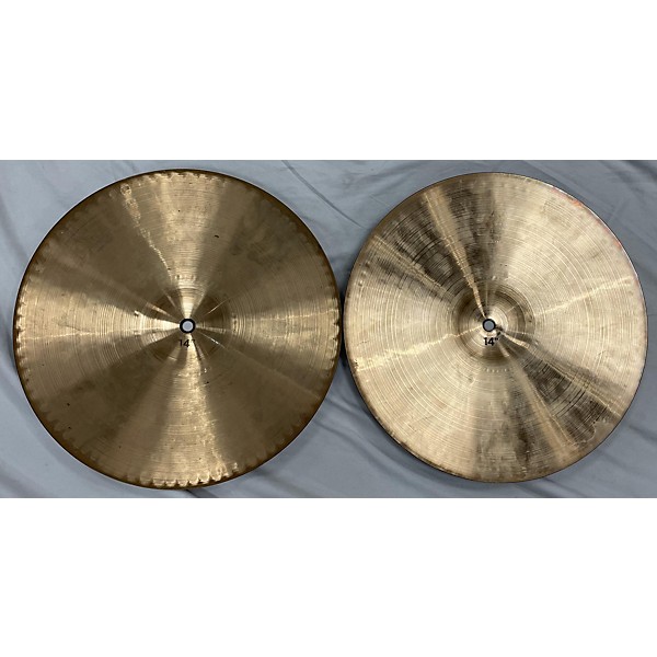 Used Paiste 14in 2002 HEAVY HI HAT PAIR Cymbal