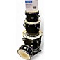 Used Ludwig 4 piece ELEMENT RAINBOW SPARKLE BLACK Drum Kit thumbnail