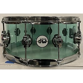 Used DW Used DW 14X7 Design Series Acrylic Snare Drum Teal