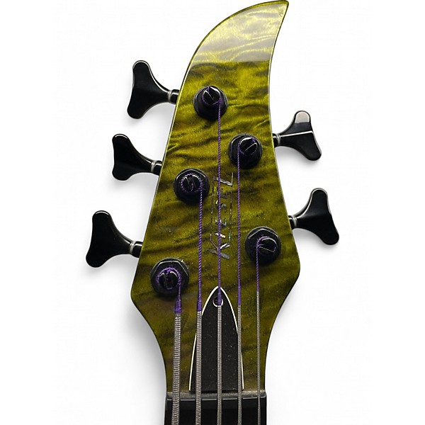 Used Kiesel Brian Bromberg Custom Poison Green Electric Bass Guitar