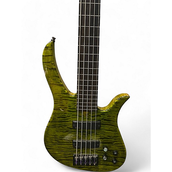 Used Kiesel Brian Bromberg Custom Poison Green Electric Bass Guitar