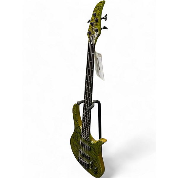 Used Kiesel Brian Bromberg Custom Poison Green Electric Bass Guitar