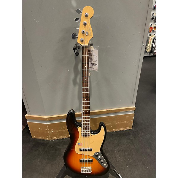 Used Fender Used Fender American Standard Jazz Bass 2 Tone Sunburst Electric Bass Guitar