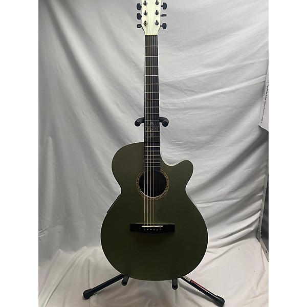 Used Fender Used Fender Celtic Sms Green Acoustic Electric Guitar