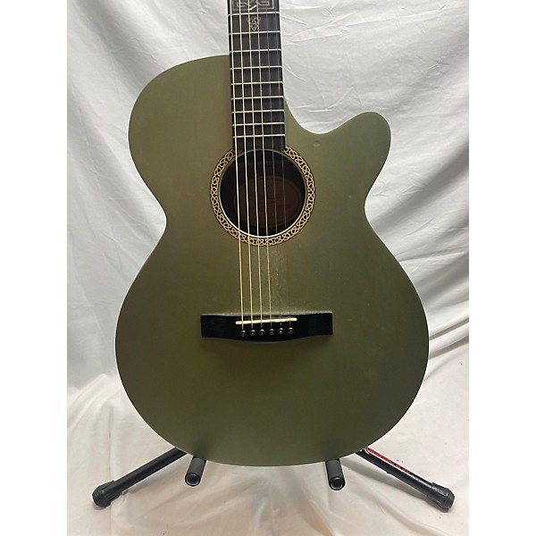 Used Fender Used Fender Celtic Sms Green Acoustic Electric Guitar