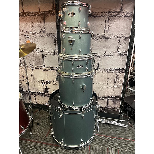 Used Used Pearl 5 piece Roadshow Grey Drum Kit