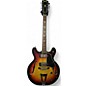 Vintage 1970s Univox Coily 12 Sunburst Hollow Body Electric Guitar thumbnail