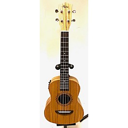 Used Kalena Used Kalena LZ-1 Zebrawood Natural Ukulele