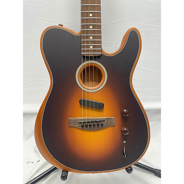 Used Fender Used Fender Acoustasonic Player Telecaster Shadow Burst Acoustic Electric Guitar