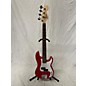 Used Squier Used Squier MINI P BASS Candy Apple Red Electric Bass Guitar thumbnail