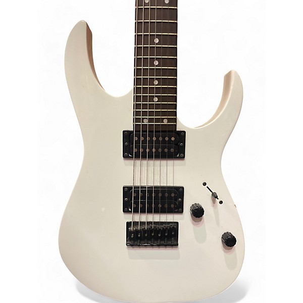 Used Ibanez Used Ibanez gRG7221 7 STRING White Solid Body Electric Guitar