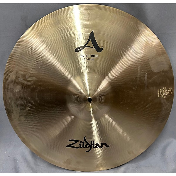 Used Zildjian 21in A Sweet Ride Cymbal