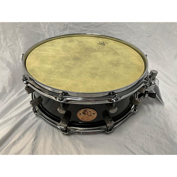 Used Used HONEST ABE PERCUSSION 14X6 ALUMINUM TRICK SNARE Drum BRUSHED BLACK