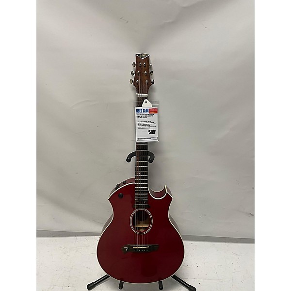 Used Parker Guitars Used Parker Guitars P6ETR Candy Apple Red Acoustic Electric Guitar