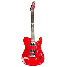 Used Fender Used Fender Special Edition Custom Telecaster FMT HH Transparent Crimson Solid Body Electric Guitar