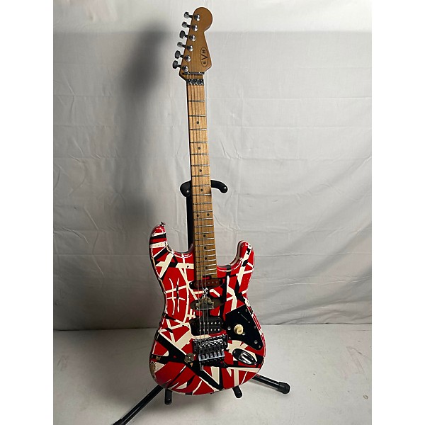 Used EVH Striped Series Frankie Solid Body Electric Guitar