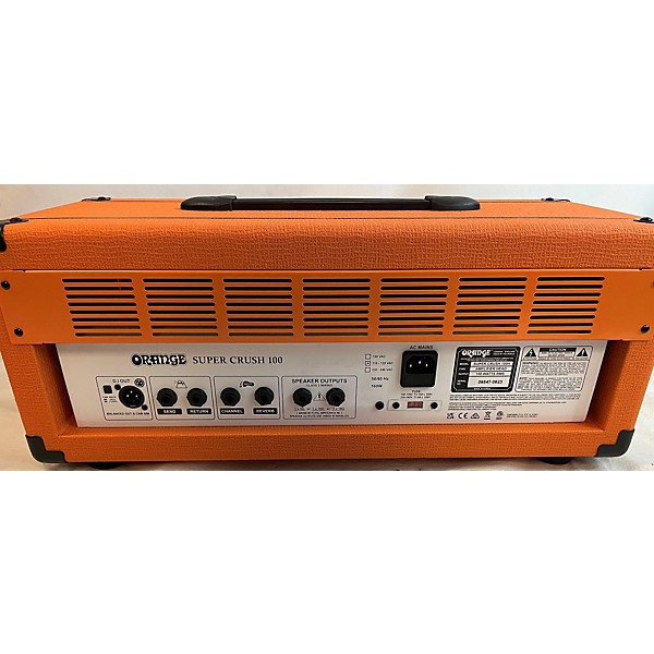 Used Orange Amplifiers Used Orange Amplifiers Super Crush 100 Solid State Guitar Amp Head