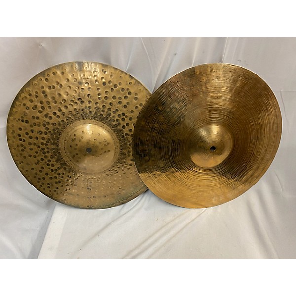 Used Paiste 1990s 15in Signature Traditional Medium Light Hi Hats Cymbal