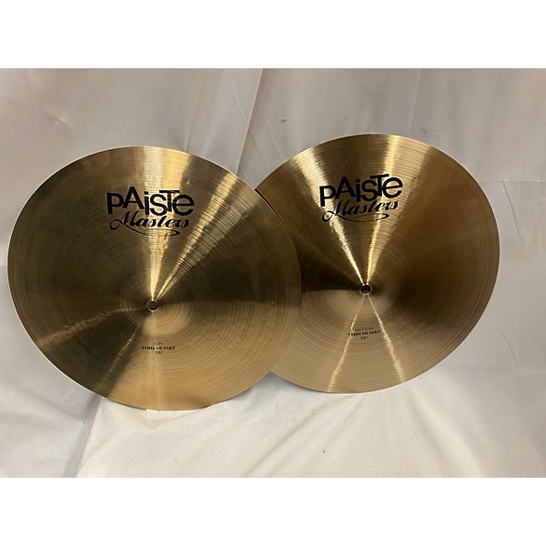 Used Paiste Used Paiste 15in Masters Thin Hi Hat Pair Cymbal