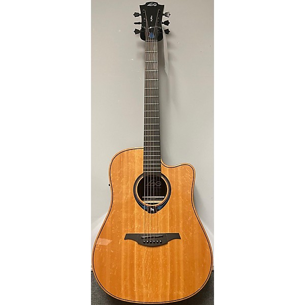 Used Lag Guitars Used 2022 Lag Guitars Tramontane HyVibe THV30DCE Natural Acoustic Electric Guitar