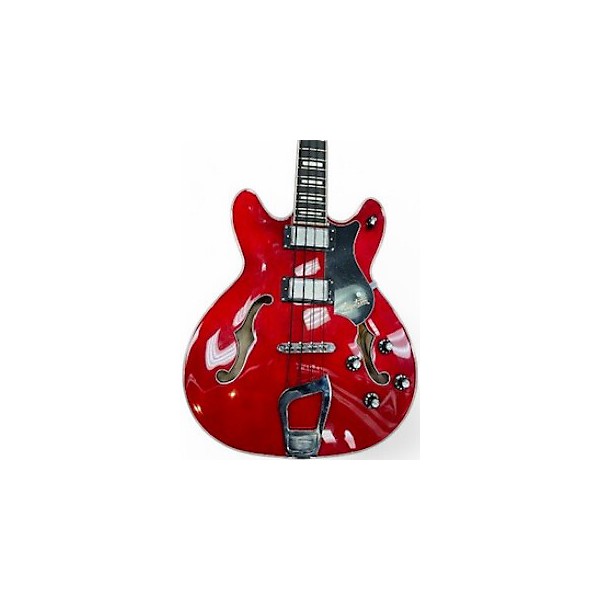 Used Hagstrom VIKING BASS Red Electric Bass Guitar