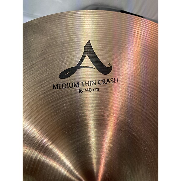 Used Zildjian 16in A Series Medium Thin Crash Cymbal