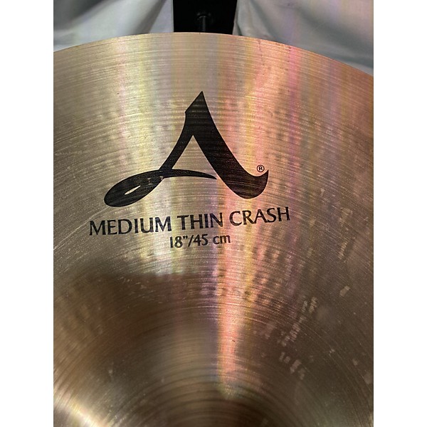 Used Zildjian 18in A Series Medium Thin Crash Cymbal