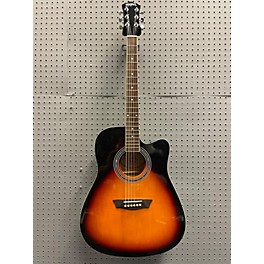 Used Wasburn Used Wasburn Wa90ce Metallic 3 Color Sunburst Acoustic Electric Guitar