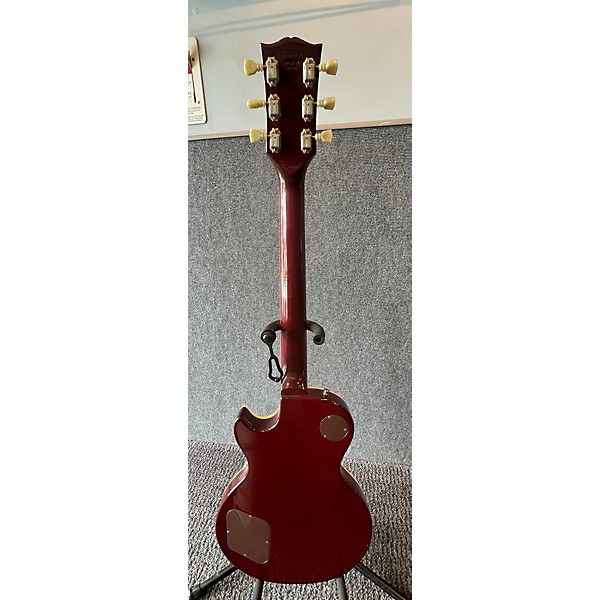 Vintage Gibson Vintage 1974 Gibson Les Paul Deluxe Wine Red Solid Body Electric Guitar