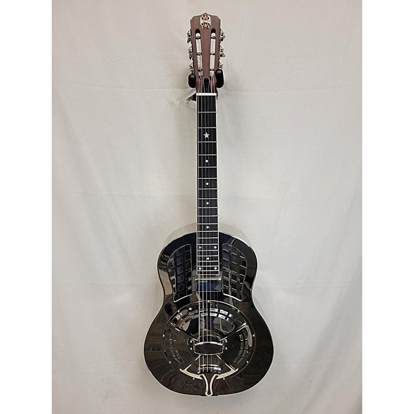 Used Used Republic Resolian Chrome Silver Resonator Guitar