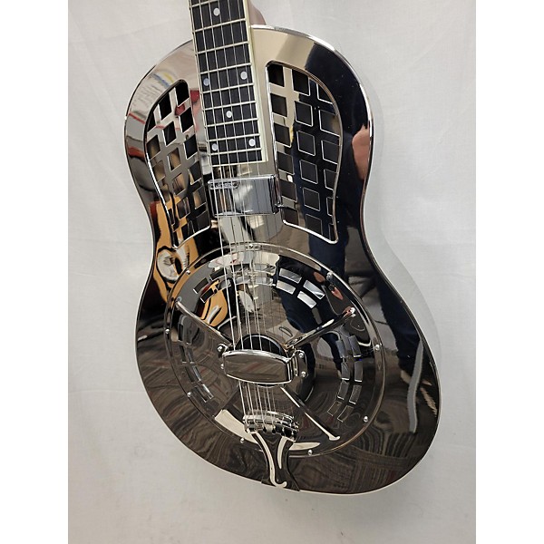 Used Used Republic Resolian Chrome Silver Resonator Guitar