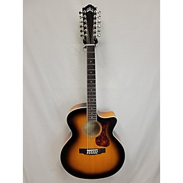 Used Guild Used Guild F-2512CE Deluxe Sunburst 12 String Acoustic Electric Guitar