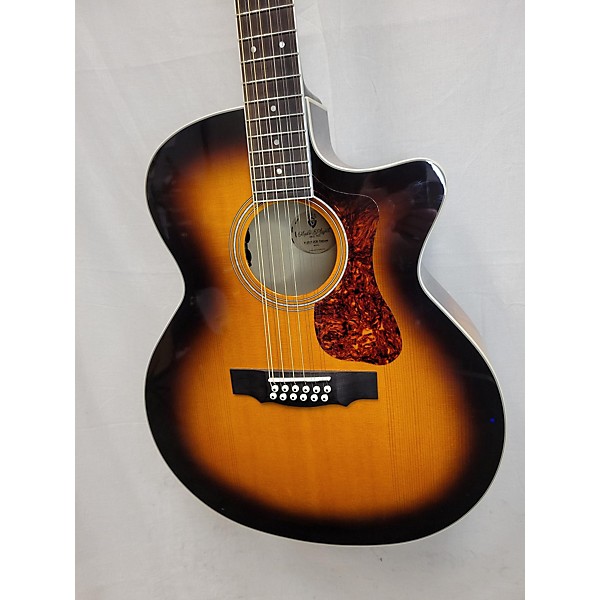 Used Guild Used Guild F-2512CE Deluxe Sunburst 12 String Acoustic Electric Guitar